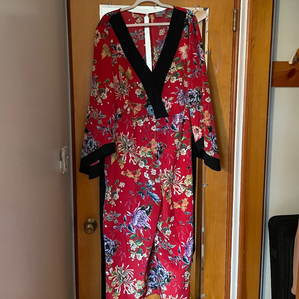 Jumpsuit with Kimono Sleeve and Peg Leg